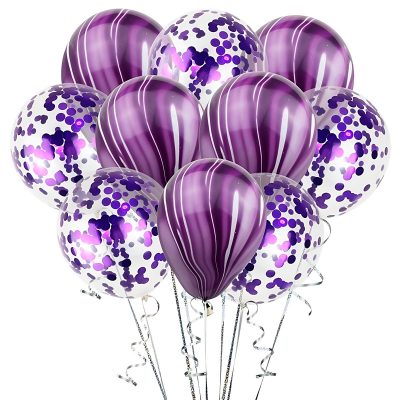 Букет из шаров «Фиолетовые блестки»